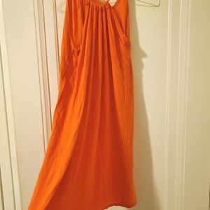 Orange summer dress